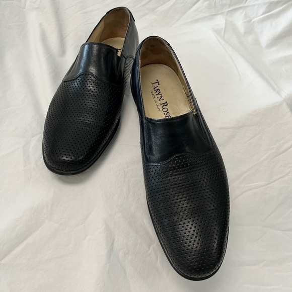 Taryn Rose Black Leather Driving Shoes in Men's Size 43 (US 10) - Picture 2 of 12